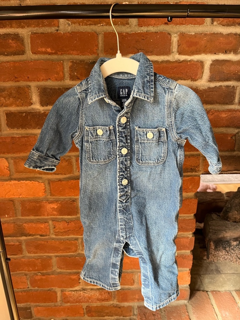 Baby Gap Denim Jumpsuit
